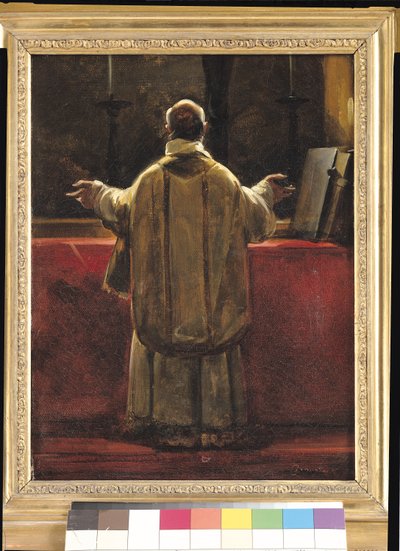 Priest at the Altar by Francois Marius Granet